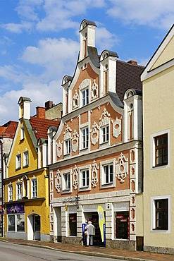 Maximilianstrasse, Landshut, Lower Bavaria, Bavaria, Germany, Europe