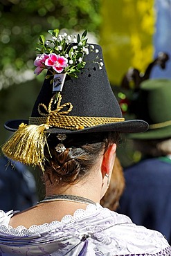 Sutler of the mountain riflemen companie, Gotzinger Trommel, 50 years re-establishment festival, Neukirchen, Weyarn, Upper Bavaria, Bavaria, Germany, Europe