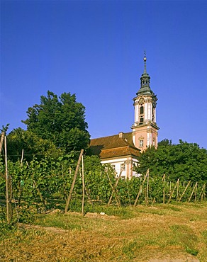 Birnau pilgrimage church, Birnau on Lake Constance, Baden-Wuerttemberg, Germany, Europe