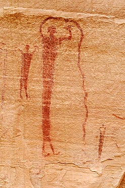 Native American Indian rock art Buckhorn Draw Petroglyphs, San Rafael Swell, Utah, USA, North America