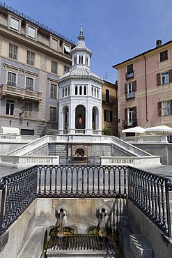 La Source Bollente thermal spring, Acqui Terme, Monferrato, Piemont, Italy, Europe