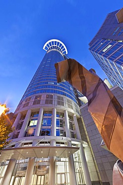 Westendstrasse 1 building, also known as Westend Tower or Kronenhochhaus, DZ Bank headquarters, Frankfurt am Main, Hesse, Germany, Europe, PublicGround