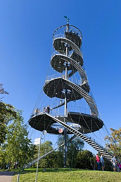 Killesbergturm, an observation tower, Killesberg Park, Stuttgart, Baden-Wuerttemberg, Germany, Europe