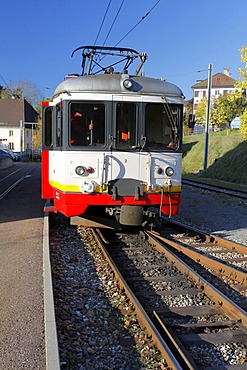 Les Brenets, narrow gauge railway, Le Locle, Neuchatel, Switzerland, Europe