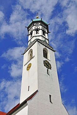 Kreuzherrnkirche Church, former Kreuzherren monastery, Memmingen, Unterallgaeu district, Allgaeu region, Swabia, Bavaria, Germany, Europe, PublicGround