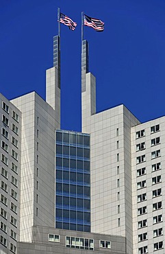 345 California Center, also known as Tweezer Towers, skyscrapers, San Francisco, California, United States of America, USA, PublicGround