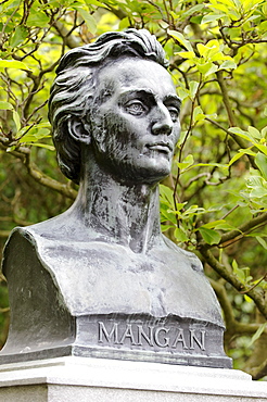 James Clarence Mangan, 1803 - 1849, Irish poet, memorial, St. Stephan's Green, Dublin, Republic of Ireland, Europe, PublicGround