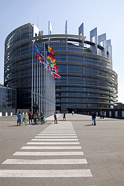 European Parliament, Strasbourg, Alsace, France, Europe