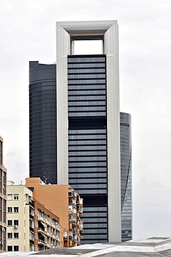 Cuatro Torres Business Area, Paseo de la Castellana, Madrid, Spain, Europe