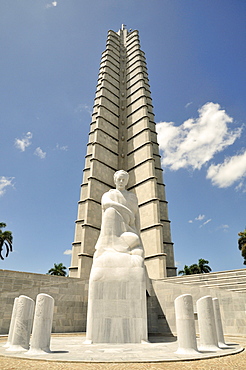 Monumento Jose Marti, monument to Jose Marti, Cuban writer and national hero, 105m, Plaza de la Revolucion, Havana, Cuba, Caribbean