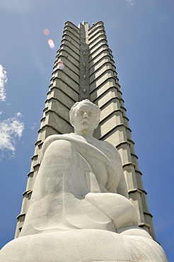 Monumento Jose Marti, monument to Jose Marti, Cuban writer and national hero, 105m, Plaza de la Revolucion, Havana, Cuba, Caribbean