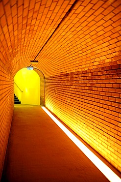 Light at the end of a tunnel, Loisium World of Wine, Langenlois, Kamptal, Wachau, Lower Austria, Austria, Europe