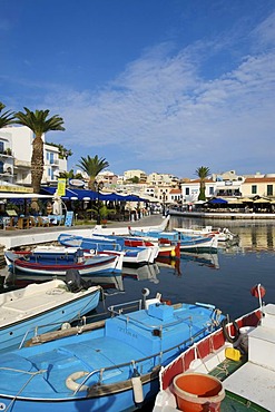 Lake Voulismeni in Agios Nikolaos, Crete, Greece, Europe