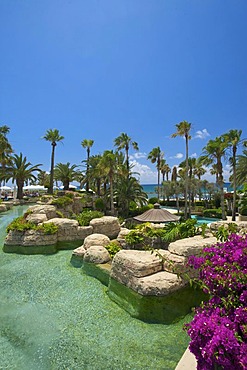Pool area of Hotel Annabelle in Pafos, Paphos, Southern Cyprus, Cyprus