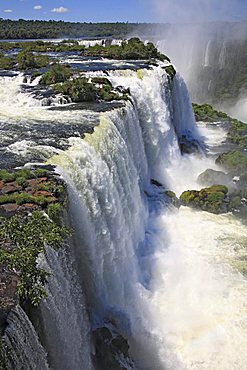 Iguaçu, Iguaçu Waterfalls from the Brazilian side, UNESCO World Heritage Site, Iguaçu National Park, Brazil, South America