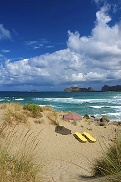 Beach of Falassarna, west coast, Crete, Greece, Europe