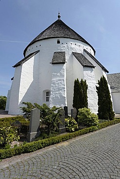 Round church, Bornholm, Denmark, Europe