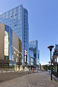 European Parliament, office buildings, Euro-City, Brussels, Belgium, Europe, PublicGround