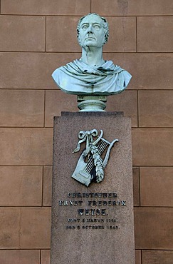 Bust of Christoph Ernst Friedrich Weyse, German-Danish composer, Copenhagen, Denmark, Scandinavia, PublicGround