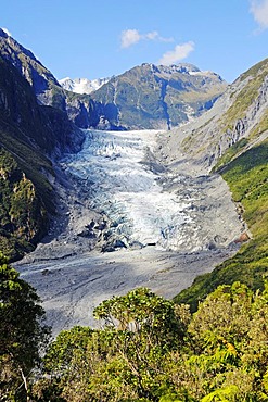 Fox Glacier, Te o Moeka o Tuawe, in Westland National Park, South Island of New Zealand