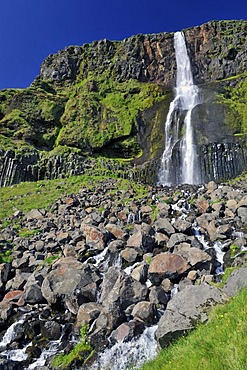 Bjarnarfoss waterfall, SnÃŠfells peninsula, Iceland, Europe