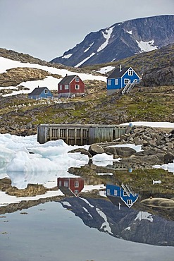 Houses, Kulusuk, East Greenland, Greenland