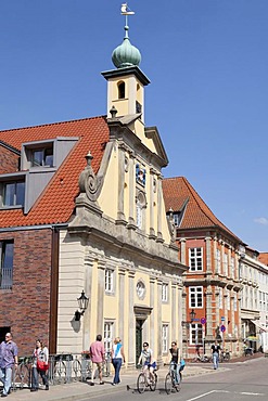 Altes Kaufhaus Hotel, historic town centre, Lueneburg, Lower Saxony, Germany, Europe, PublicGround