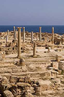 Sabratha, Sabratah or Siburata Roman site, UNESCO World Heritage Site, Tripolitania, Libya, North Africa