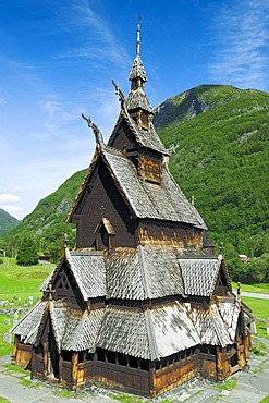 Borgund Stave Church, Borgund, LÃŠrdal, Norway, Europe