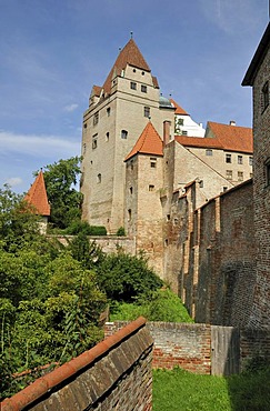 Exterior view, Burg Trausnitz Castle, Landshut, Lower Bavaria, Bavaria, Germany, Europe