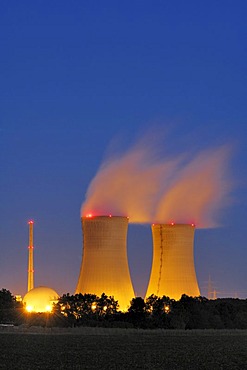 Grafenrheinfeld Nuclear Power Plant, Lower Franconia, Bavaria, Germany, Europe