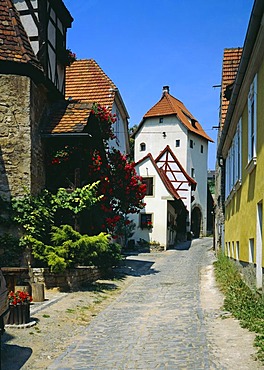 City tower, Sulzfeld am Main, Lower Franconia, Bavaria, Germany, Europe