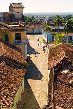 Colorful colonial houses, Trinidad, Unesco World Heritage Site, Sancti Spiritus Province, Cuba, Central America