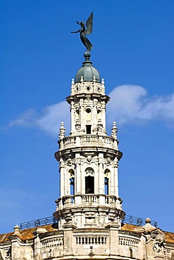 Baroque tower of the Gran Teatro, Great Theatre, Havana, Cuba