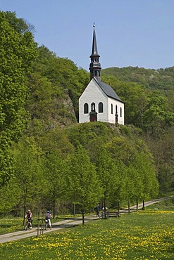 Sancta Maria Immaculata pilgrimage chapel, Puetzfeld on the Biebelsley rock, Ahrbrueck, Rhineland-Palatinate, Germany, Europe