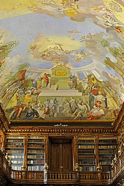 Philosophical Hall in the library of the Strahov Monastery, Prague, Czech Republic, Europe