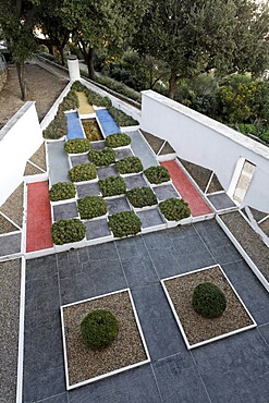 Cubist garden, Villa Noailles mansion, Hyeres-les-Palmiers, Provence-Alpes-Cote d'Azur, France, Europe