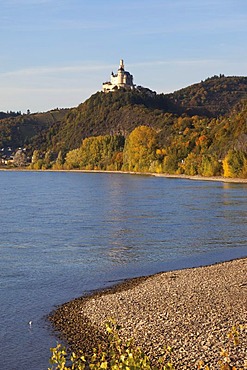 Marksburg castle, Braubach, UNESCO World Heritage Site Upper Middle Rhine Valley, Rhineland-Palatinate, Germany, Europe