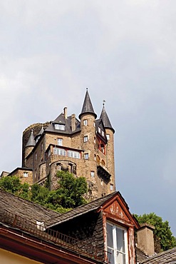 Burg Katz castle, St. Goarshausen, UNESCO World Heritage Site Upper Middle Rhine Valley, Rhineland-Palatinate, Germany, Europe