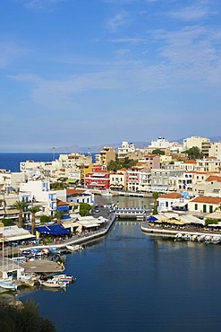 Voulismeni Lake in Agios Nikolaos, Crete, Greece, Europe