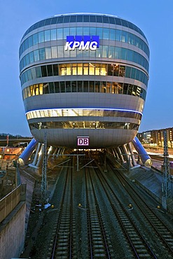 Business center The Squaire, formerly Airrail Center, Terminal 1 of Frankfurt Airport, Frankfurt am Main, Hesse, Germany, Europe