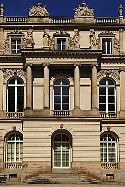 South facade of Schloss Herrenchiemsee palace, Herrenchiemsee, Bavaria, Germany, Europe