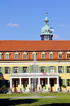 Schloss Sondershausen Castle with palace gardens, former residence of the princes of Schwarzburg-Sondershausen, architect Carl Scheppig, Sondershausen, Thuringia, Germany, Europe