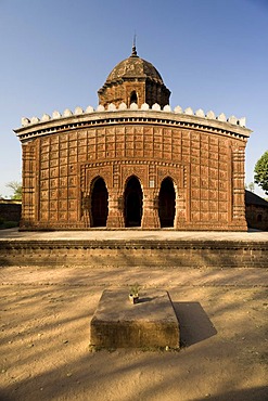 Madan Mohan terracotta temple in Keshta Rai, Bishnupur, Bankura district, West Bengal, India, Asia