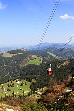 Cable car, Hochfelln, Chiemgau Alps, Upper Bavaria, Germany, Europe