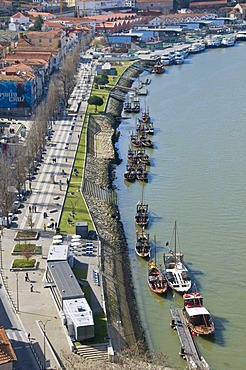 Boats in the harbor of Porto, Portugal, Europe