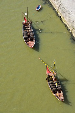 Boats in the harbor of Porto, Portugal, Europe