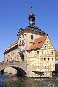 Old town hall, historic district of Bamberg, Bavaria, Germany, Europe