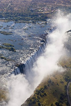 Victoria Falls, Zambesi River, Zambia - Zimbabwe border, Africa