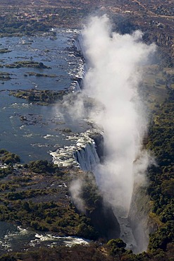 Victoria Falls, Zambesi River, Zambia - Zimbabwe border, Africa